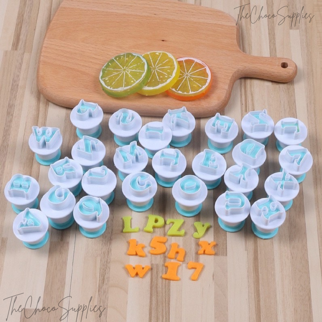 SQian 3 Set Fondant Alphabet/Letter Cutters and Number set,Cake Biscui —  CHIMIYA