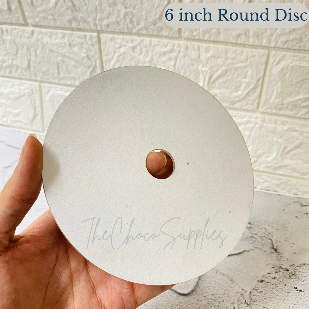 6 Inch Acrylic Disc, Cake Separator / Card