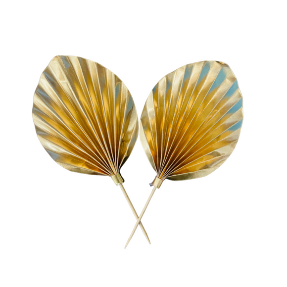 Palm Leaf Cake Topper (Set of 2)