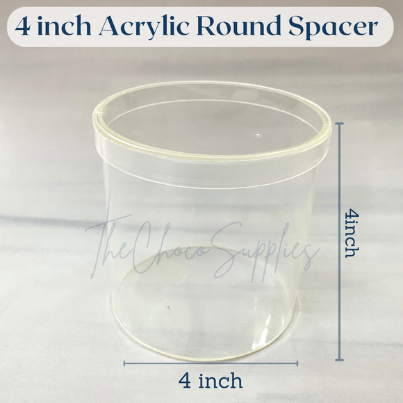 4 inches Round | Acrylic Cake Spacer