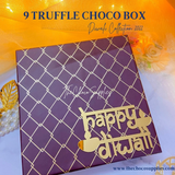 9 cavity Maroon Hard Chocolate Box | Pack of 5