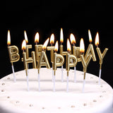 Happy Birthday Candle set | Gold