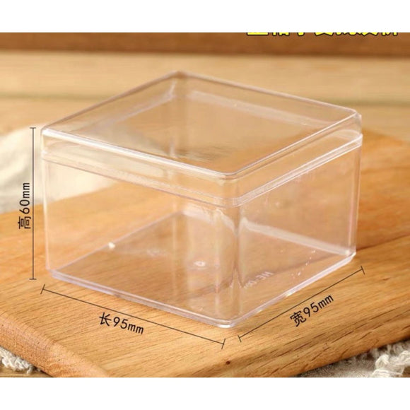 Transparent Acrylic Dessert/ Cake Tub with Lid | Pack of 96pcs | Free Shipping