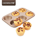 6 cavity premium Bronze finish non stick muffin / cupcake tray