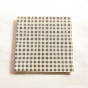 Black and White Chex Printed Butter Paper | Pack of 50pcs