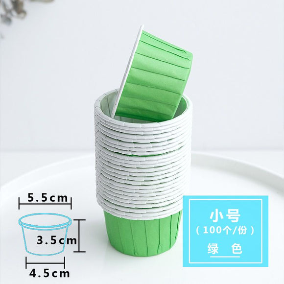 Green Cupcake Liners | Pack of 100pcs
