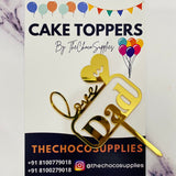 Love u Dad | Medium Cake Topper | 1pc