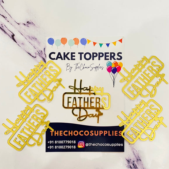 Happy Father's Day | Cake Sticker | Pack of 5pcs