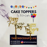 Happy Father's Day | Mini Cake Topper | Pack of 5