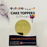 Happy Father's Day | Big Acrylic Coin | Pack of 5pcs