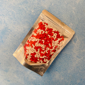 Red and White Candycane Sprinkles Mix | Pack of 100gms