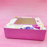 New Purple Floral Brownie Box of 4