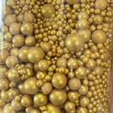 Mix Size Gold Pearls | Pack of 100gms