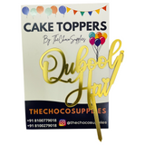Qubool Hai Cake topper | Golden