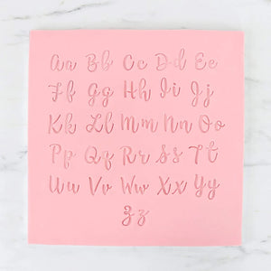 Cursive Alphabet Fondant Stamp | Best Seller
