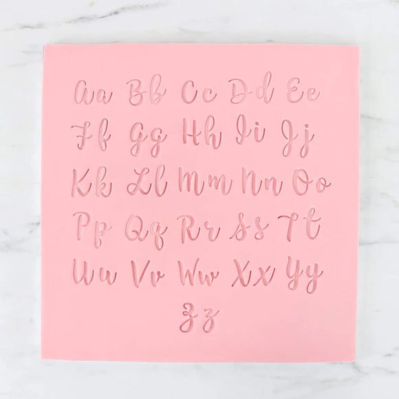 Cursive Alphabet Fondant Stamp | Best Seller