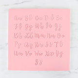 Cursive Alphabet Fondant Stamp | Best Seller