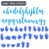 Cursive Alphabet Fondant Stamp | Best Seller