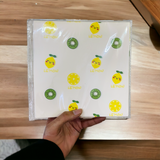 Lemon and Kiwi Printed Butter Paper | Pack of 100pcs