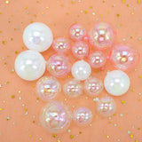 Premium Transparent Faux Balls | Pack of 12pcs | 3 colours mixed