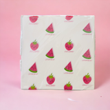 Strawberry and Watermelon Printed Butter Paper | Pack of 100pcs