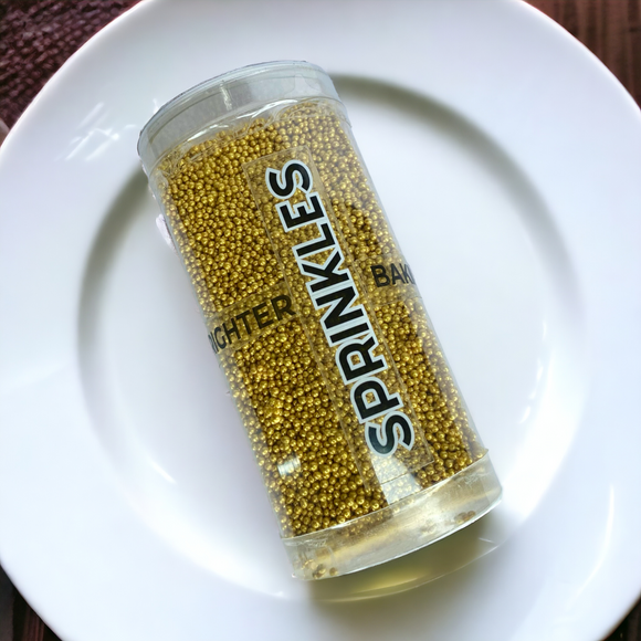 Mini Gold Pearls 1mm Sprinkles | 100gm