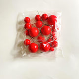 Shiny Red Colour Faux Balls For Cake Decoration | Pack of 20pcs | Glossy Finish