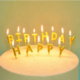 Happy Birthday Candle set | Gold