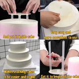 how to use 6 inch cake separator , acrylic disc for tier cakes
