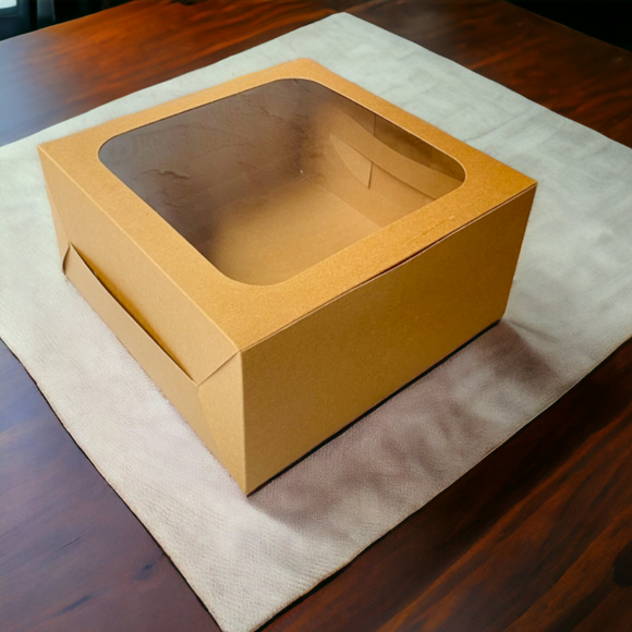 buy best quality 2 pound kraft cake box with window