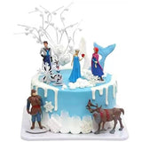 Frozen Topper | Elsa topper | Frozen Family | Mini Figurine | Cake topper | Set of 6.