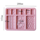 All in One Bar Mould | 9 in 1 bar mould | Hearts, Broken, Cadbury Medium size mould