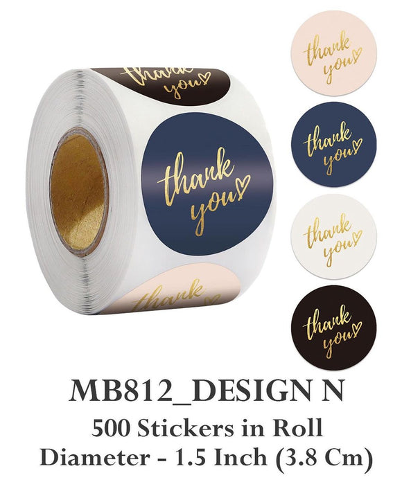 Thankyou Design N Sticker 500pcs roll
