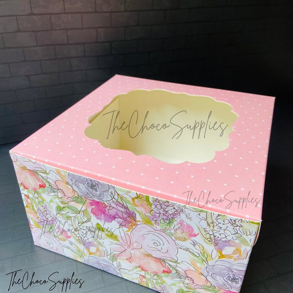Duo-Floral 1 pound Cake box