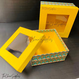 Yellow Hamper Box (Set Of 2)