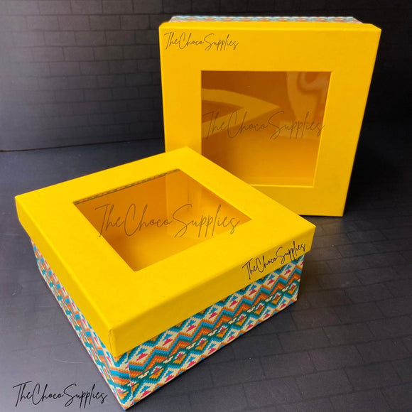 Yellow Hamper Box (Set Of 2)