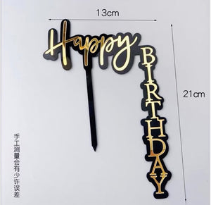 Happy Birthday | Falling Letter Cake Topper | HBDCT005