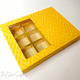 12 cavity Yellow Soft Slider Chocolate Box