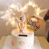 Angel Wings Feather Cake Topper | White Colour