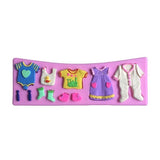 Fondant Baby Clothes Mould (set of 2)