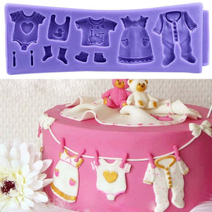 Fondant Baby Clothes Mould (set of 2)