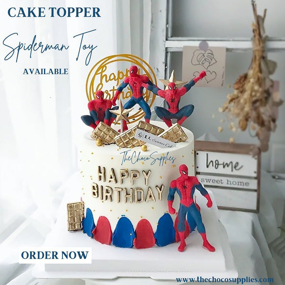 Spiderman Figurine Cake topper| Spiderman Action Figures | Set of 7.