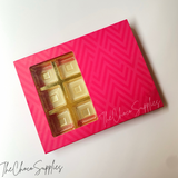 12 cavity Pink Soft Slider Chocolate Box