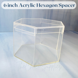 6 inches Hexagon | Acrylic Cake Spacer