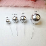Sizes that come in one pack of 20pcs faux balls silver colour by TheChocoSupplies