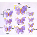 Lavender Butterflies | Cake Decorating Butterflies | Pack of 10 pcs