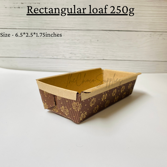 Rectangular Loaf liner | 250gms | Pack Of 25pcs