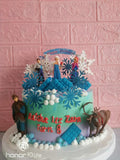 Frozen Topper | Elsa topper | Frozen Family | Mini Figurine | Cake topper | Set of 6.
