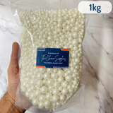 Mix Size White Pearls | Premium Sprinkles | Edible