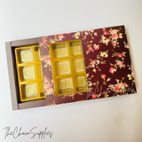 12 cavity Brown Floral Soft Slider Chocolate Box